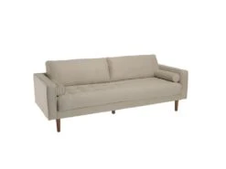 NOE - Canapé Beige 4 Places Pieds En Bois -Accueil-Canapé canape 14642459