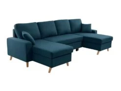 Canapé Panoramique Scandinave Convertible 2 Coffres En Tissu Déperlant -Accueil-Canapé canape 14647095