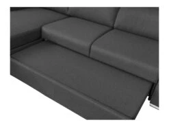 Canapé D'angle KEI Réversible Convertible En Tissu - Gris Anthracite -Accueil-Canapé canape 14647155