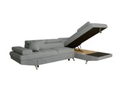 Canapé D'angle Convertible Droit Avec Coffre De Rangement En Tissu -Accueil-Canapé canape 14648403