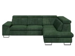 Canapé D'angle Droit Convertible En Velours Vert DIMARO -Accueil-Canapé canape 14652065