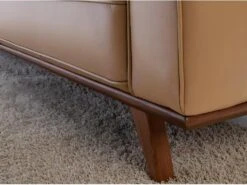 Canapé 3 Places En Cuir Couleur Sable 6120 ANGEL CERDA -Accueil-Canapé canape 14719735