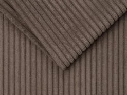 Canapé 3 Places Convertible Express En Velours Côtelé Marron - Couchage 140 Cm - Matelas 22 Cm LORETO -Accueil-Canapé canape 14805059