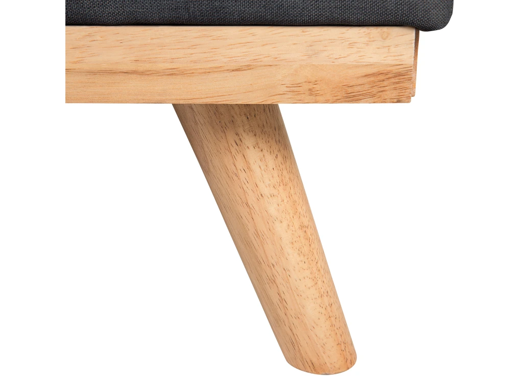 Canapé Convertible 3 Places En Tissu Noir FROYA 12 Canapé Convertible 3 Places En Tissu Noir FROYA – Image 10