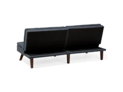 Canapé Convertible 3 Places En Tissu Gris RONNE -Accueil-Canapé canape 14825635