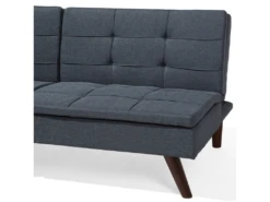 Canapé Convertible 3 Places En Tissu Gris RONNE -Accueil-Canapé canape 14825639