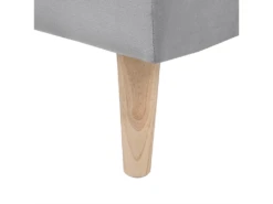 Canapé Convertible 3 Places En Tissu Gris Clair SILJAN -Accueil-Canapé canape 14878017