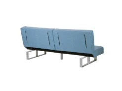 Canapé Convertible 3 Places En Tissu Bleu DUBLIN -Accueil-Canapé canape 14926673