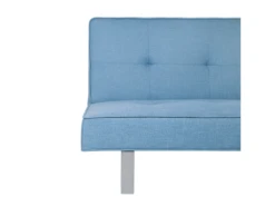 Canapé Convertible 3 Places En Tissu Bleu DUBLIN -Accueil-Canapé canape 14926679