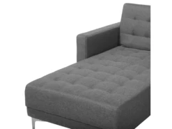 Canapé En Forme De U Convertible En Tissu Gris Clair ABERDEEN -Accueil-Canapé canape 14927343
