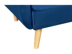 BERLIN - Canapé Scandinave Convertible 3 Places Velours Bleu Nuit -Accueil-Canapé canape 15000441