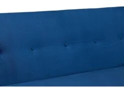 BERLIN - Canapé Scandinave Convertible 3 Places Velours Bleu Nuit -Accueil-Canapé canape 15000447