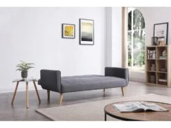 Berlin Gris : Canapé Scandinave Convertible 3 Places Gris -Accueil-Canapé canape 15000479