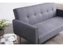 Berlin Gris : Canapé Scandinave Convertible 3 Places Gris -Accueil-Canapé canape 15000487