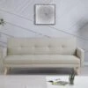Wooden - Canapé Scandinave Convertible 3 Places Beige -Accueil-Canapé canape 15000641