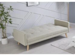 Wooden - Canapé Scandinave Convertible 3 Places Beige -Accueil-Canapé canape 15000647