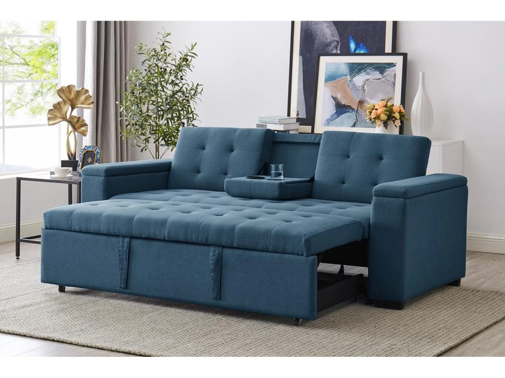 NOHO - Canapé Convertible Bleu Pétrole 3 NOHO - Canapé Convertible Bleu Pétrole