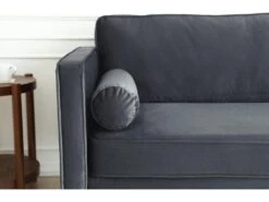 Nalha Gris Foncé Velours 3p -Accueil-Canapé canape 15007905