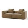 Canapé Sofa Block Capuccino 2 Housses Fournies - 2,5 Places 240 Cm -Accueil-Canapé canape 15091561