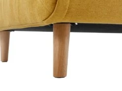 Canapé 2 Places Convertible En Tissu Jaune Moutarde URIBIA -Accueil-Canapé canape 15882247