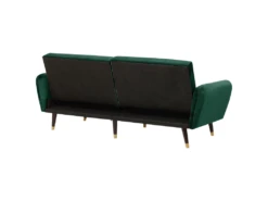 Canapé Convertible 3 Places En Velours Vert Foncé VIMMERBY -Accueil-Canapé canape 16170343