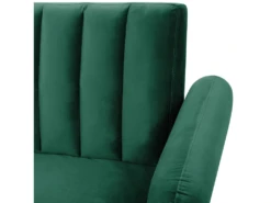 Canapé Convertible 3 Places En Velours Vert Foncé VIMMERBY -Accueil-Canapé canape 16170345