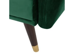 Canapé Convertible 3 Places En Velours Vert Foncé VIMMERBY -Accueil-Canapé canape 16170347