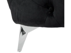 Canapé 3 Places En Velours Noir SOTRA 20 Canapé 3 Places En Velours Noir SOTRA -Accueil-Canapé canape 16181037