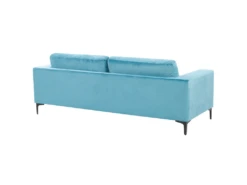 Canapé 3 Places En Velours Bleu Clair VADSTENA -Accueil-Canapé canape 16182171
