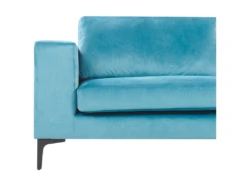 Canapé 3 Places En Velours Bleu Clair VADSTENA -Accueil-Canapé canape 16182173