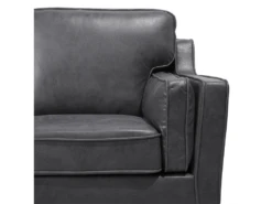 Canapé 2 Places En Cuir PU Gris LOKKA -Accueil-Canapé canape 16183481