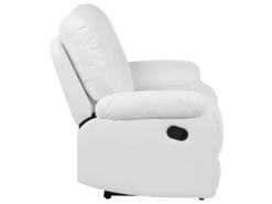 Canapé 2 Places En Cuir PU Blanc Avec Position Réglable BERGEN -Accueil-Canapé canape 16187041