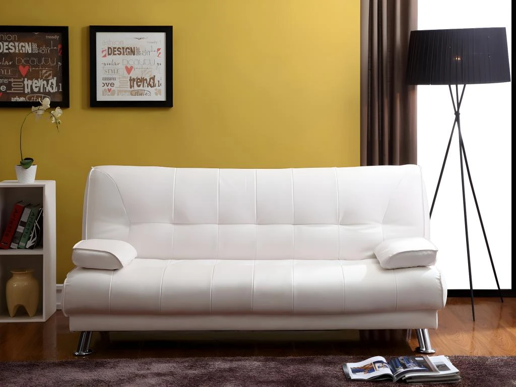 Canapé Convertible Clic-clac MAXIME En Simili - Noir 8 Canapé Convertible Clic-clac MAXIME En Simili - Noir – Image 6