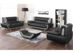 Canapé 2 Places En Simili NIGEL - Rouge 7 Canapé 2 Places En Simili NIGEL - Rouge -Accueil-Canapé canape 165502 1