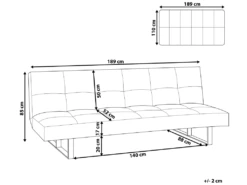 Canapé-lit 3 Places En Cuir PU Blanc DERBY -Accueil-Canapé canape 16646641