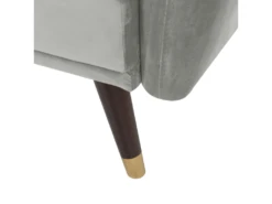 Canapé Convertible 3 Places En Velours Gris Clair VIMMERBY -Accueil-Canapé canape 16651911