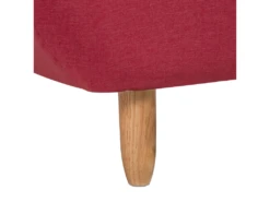 Canapé Convertible 3 Places En Tissu Rouge ALSTEN -Accueil-Canapé canape 16652659