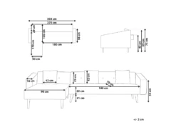 Canapé Angle à Droite - Vadso - Velours, Bleu -Accueil-Canapé canape 16652903