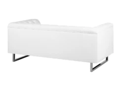 Canapé 2 Places En Cuir PU Blanc VISSLAND -Accueil-Canapé canape 16655437