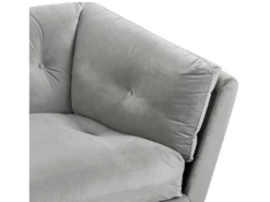 Canapé 3 Places En Velours Gris LENVIK -Accueil-Canapé canape 16659427