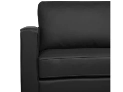 Canapé 3 Places En Cuir Noir SAVALEN -Accueil-Canapé canape 16659713