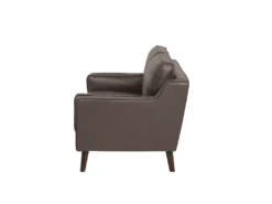 Canapé 2 Places En Cuir PU Marron LOKKA -Accueil-Canapé canape 16660427