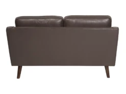 Canapé 2 Places En Cuir PU Marron LOKKA -Accueil-Canapé canape 16660429