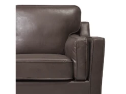 Canapé 2 Places En Cuir PU Marron LOKKA -Accueil-Canapé canape 16660433