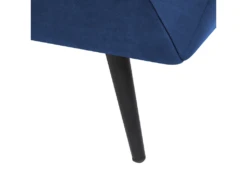 Canapé 3 Places En Velours Bleu Marine LENVIK -Accueil-Canapé canape 16661125