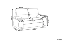 Canapé 2 Places En Cuir PU Marron VOGAR -Accueil-Canapé canape 16661735