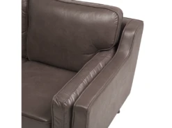 Canapé 3 Places En Cuir PU Marron LOKKA -Accueil-Canapé canape 16663677