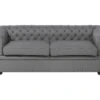 Canapé En Cuir Gris CHESTERFIELD -Accueil-Canapé canape 16663955
