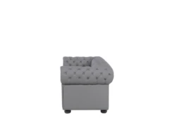 Canapé En Cuir Gris CHESTERFIELD -Accueil-Canapé canape 16663963