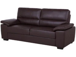 Canapé 3 Places En Cuir PU Marron VOGAR -Accueil-Canapé canape 16664583